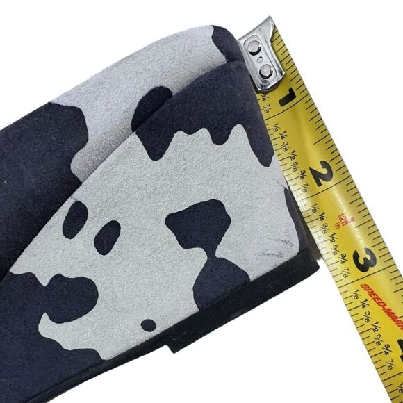 Pelle Moda Mules Women Cow Print Wedge - Picture 11 of 13